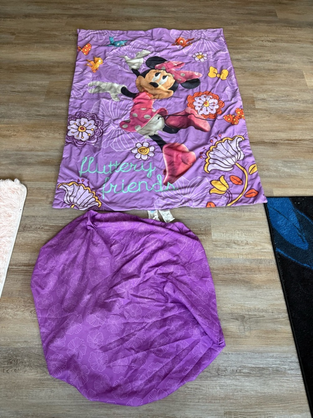 Minnie Mouse Purple toddler bedding